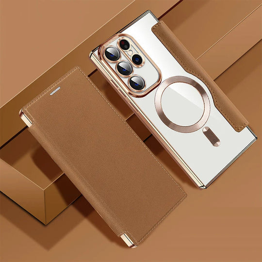 Mænds Telefoncover Flip-Cover Med Kortholder og Magnetisk Lukning 9