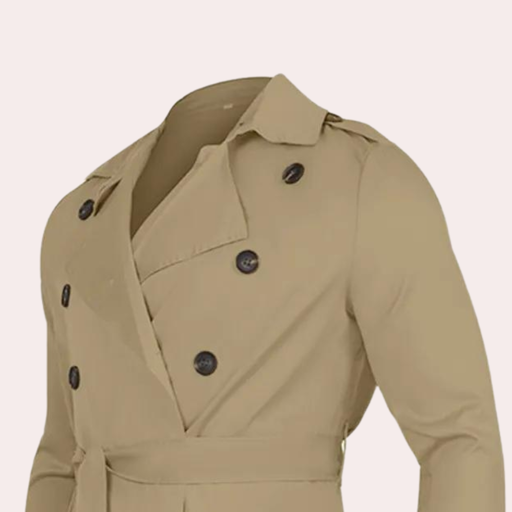 Mænds Trenchcoat Afslappet Stil 4