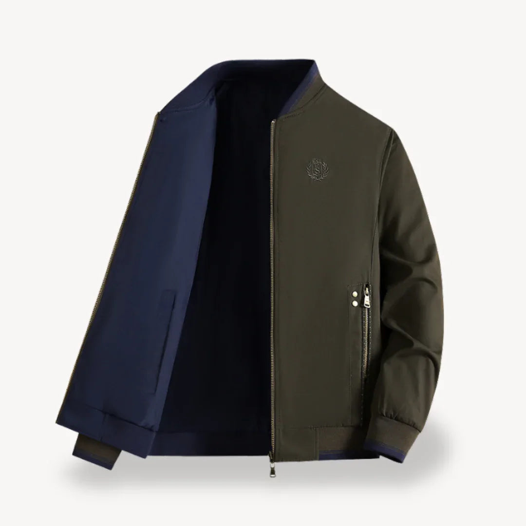 Mænds Vendbar Bomberjakke Casual Stil 8