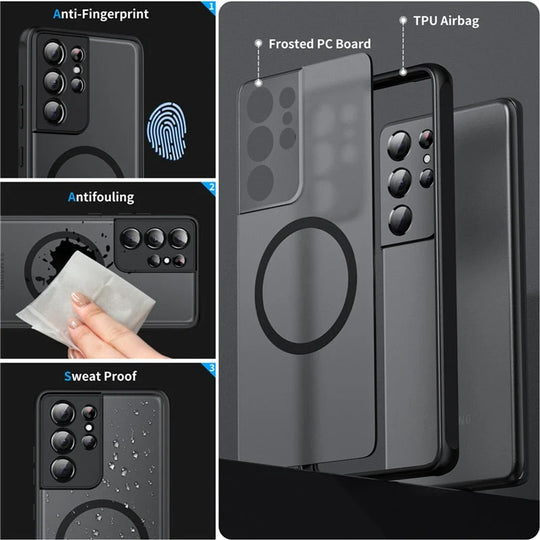 Magnetisk Telefoncover til Samsung Galaxy Stødsikkert Design 3