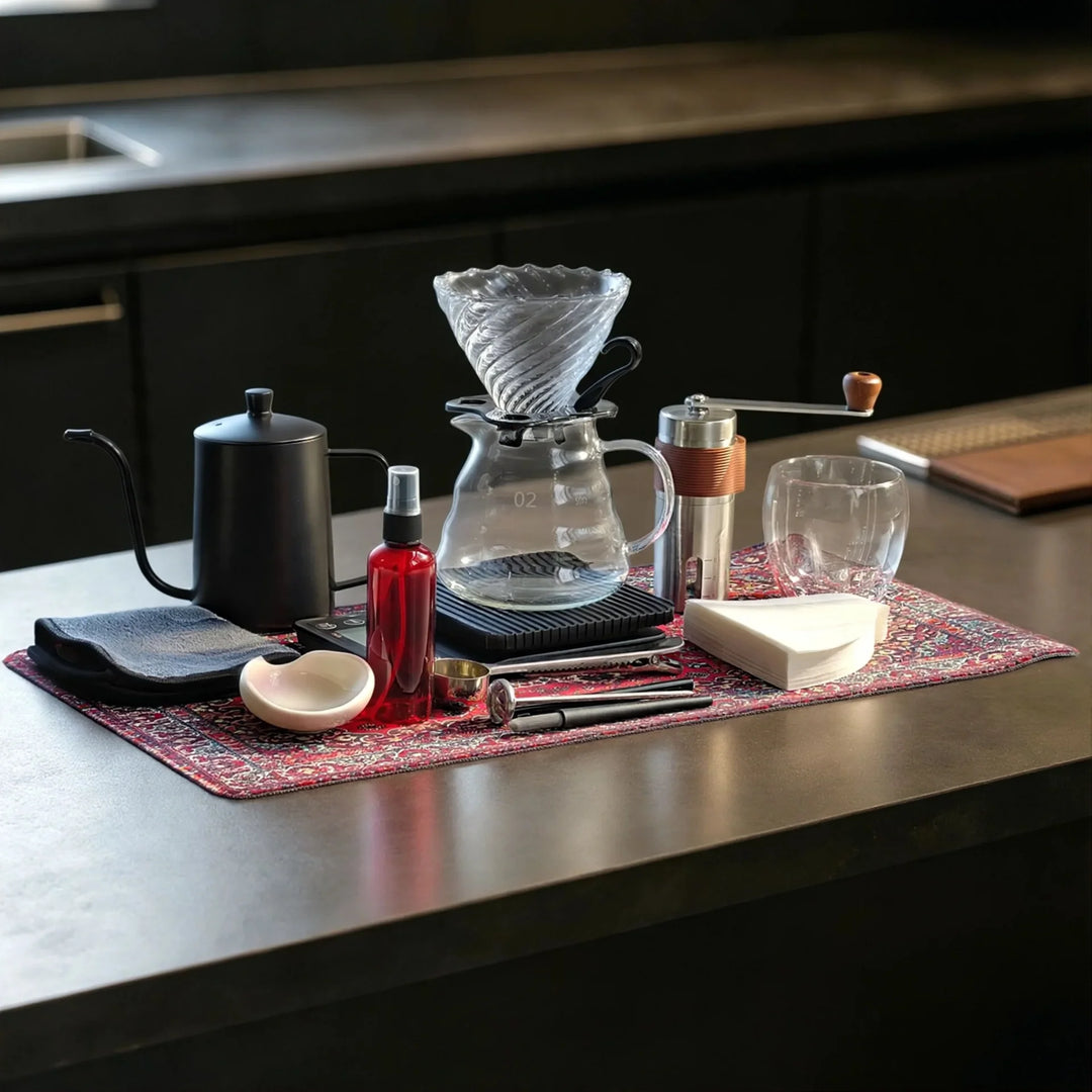 Manuelt Kaffesæt til Pour-Over Brygning 14-15 Dele 3