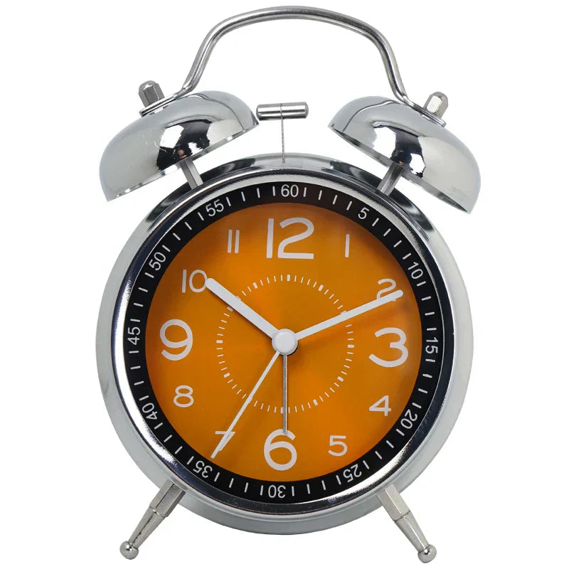 Metal Analog Vækkeur Klassisk Design 10