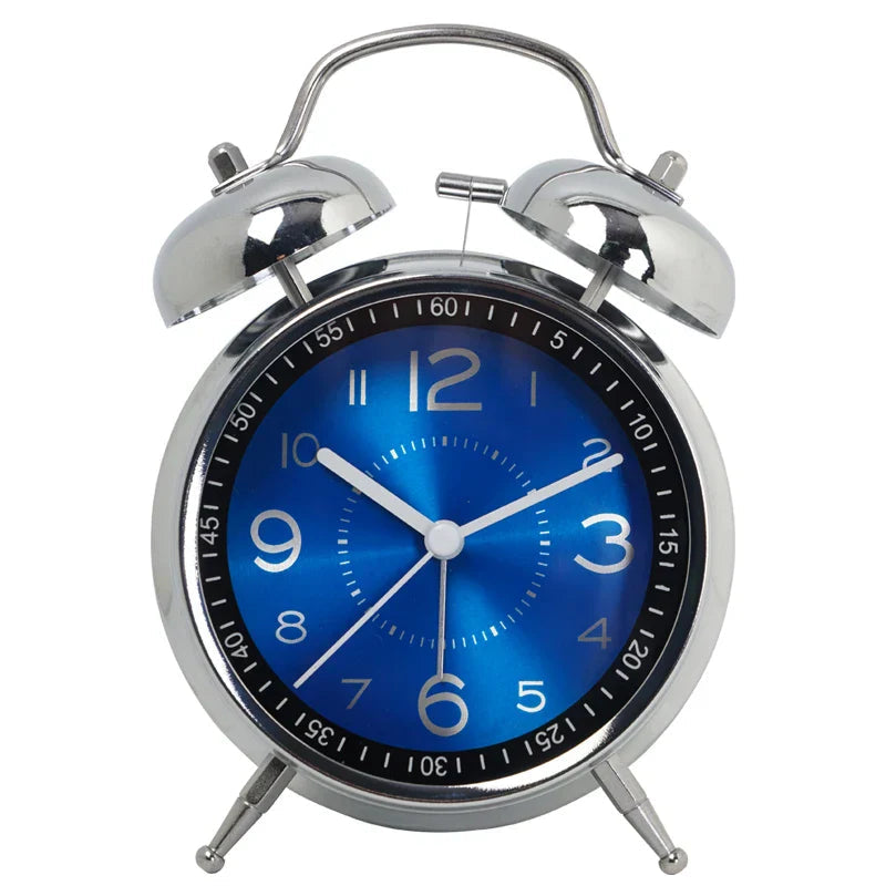 Metal Analog Vækkeur Klassisk Design 9