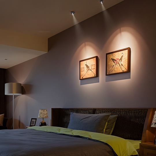 Mini LED Spotlight Trådløs Accentbelysning Justérbar Lysstyrke Kompakt Design 4