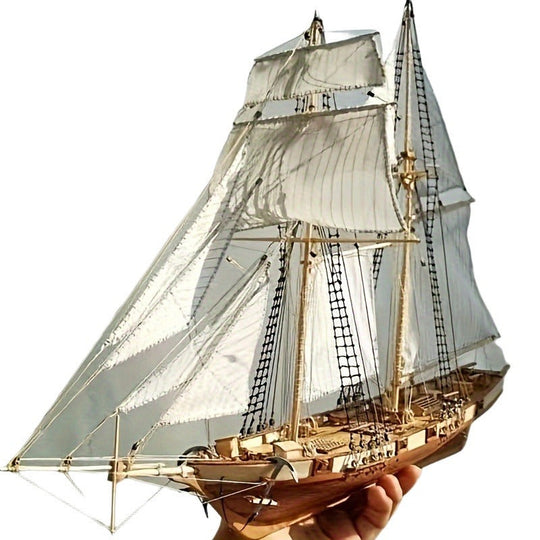 Model Sejlbåd Detaljeret 3D Puslespil 0