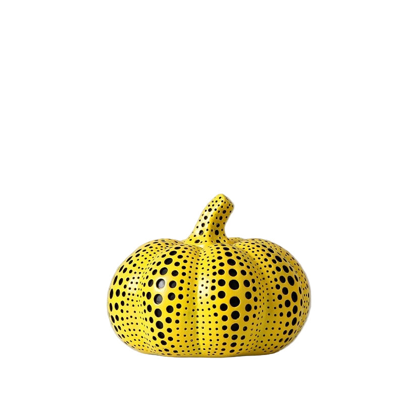 Moderne Græskar Skulptur Med Polka Prikker 0