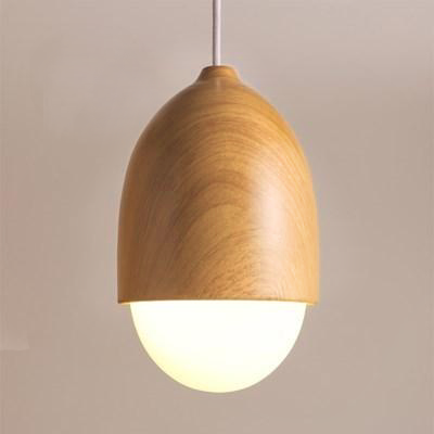 Moderne Hængende Lampe Med Træaccenter Minimalistisk Design 3