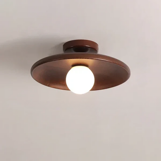 Moderne Loftslampe i Træ Kuglehængende 10