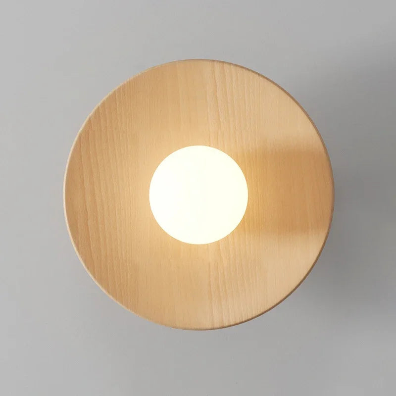 Moderne Loftslampe i Træ Kuglehængende 4