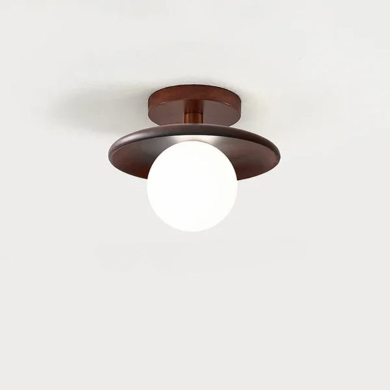 Moderne Loftslampe i Træ Kuglehængende 8