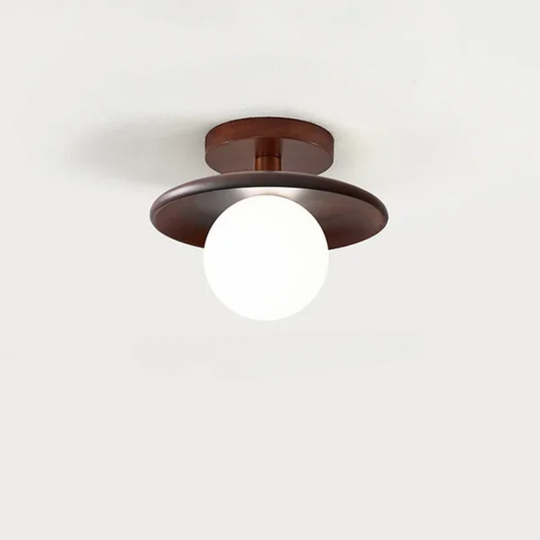 Moderne Loftslampe i Træ Kuglehængende 8