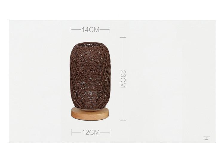 Moderne Natlampe i Rattan Design 8