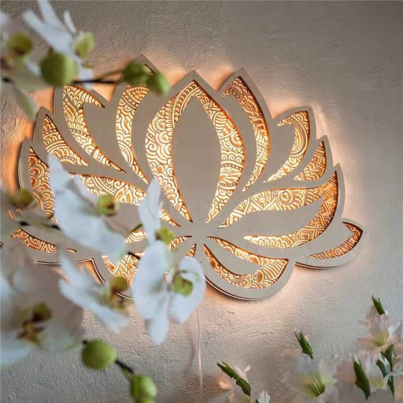 Moderne Væglampe Lotus Mandala 1