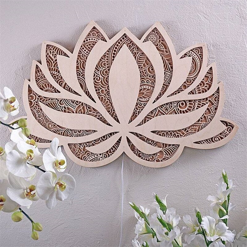 Moderne Væglampe Lotus Mandala 2