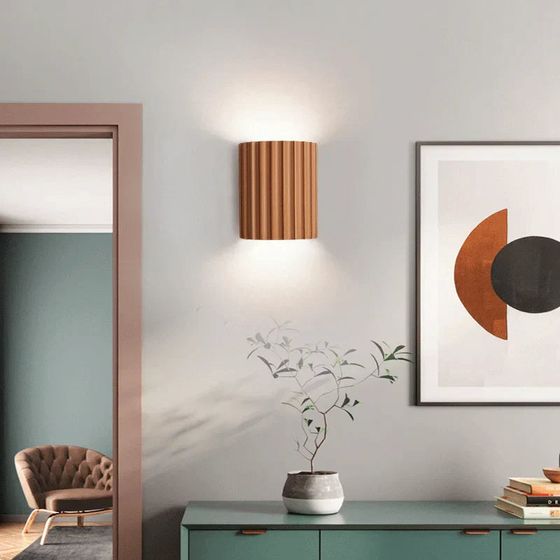 Moderne Væglampe i Harpiks Design 1