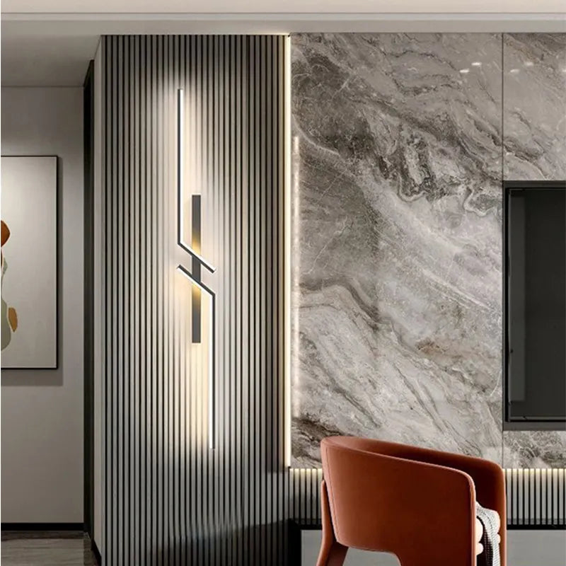 Moderne Væglampe i Sort Design 1