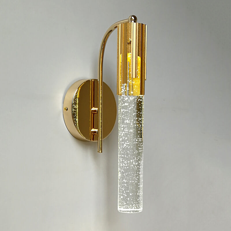 Moderne Væglampe med Guld og Krystal 7