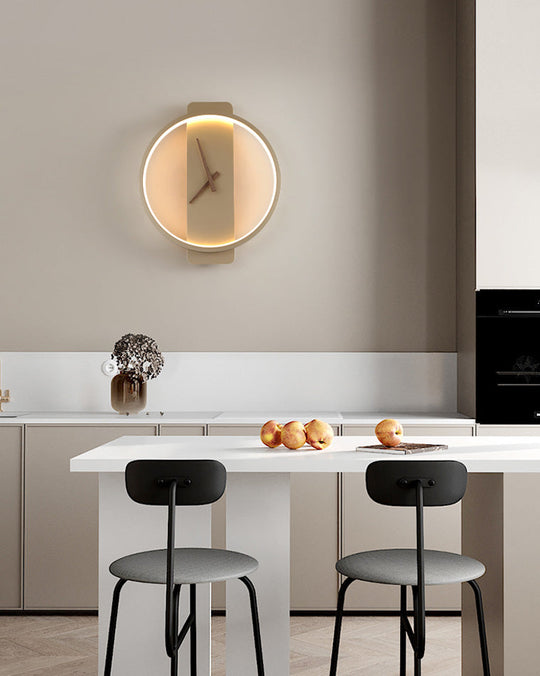 Moderne Vægur med LED-lys 2