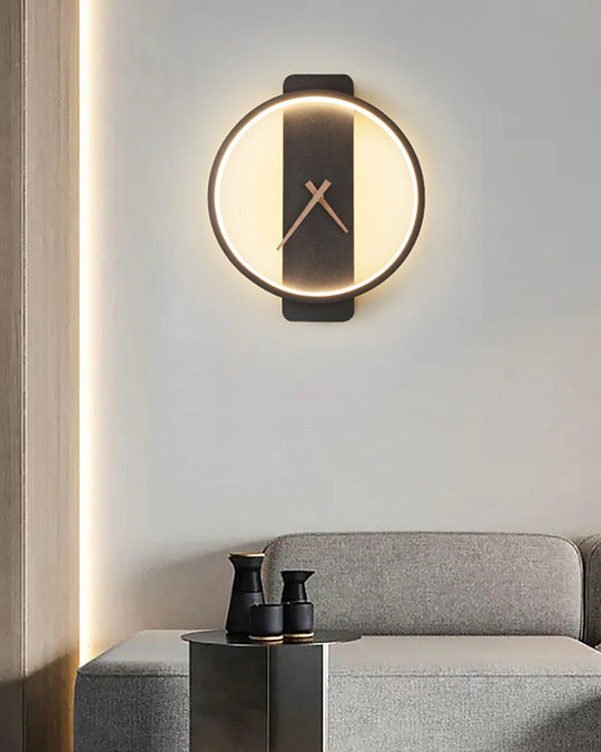 Moderne Vægur med LED-lys 5