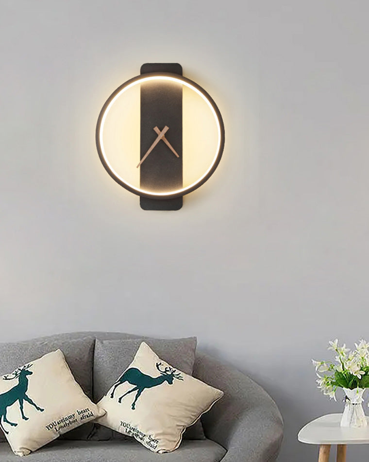 Moderne Vægur med LED-lys 6
