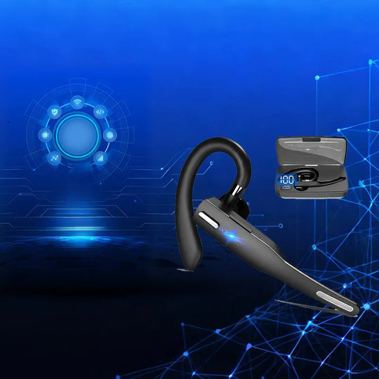 Mono Bluetooth-øretelefon med støjreduktion til mænd 1