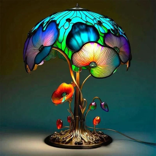 Mosaiklampe med Blidt Lys og Dekorativ Atmosfære 3