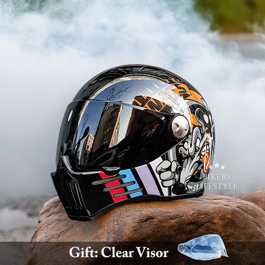 Motorcykelhjelm Full Face Grand Tour 8