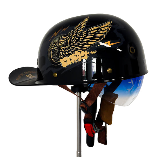 Motorcykelhjelm i Baseballkasket Look 0