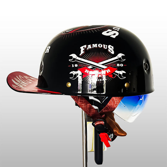 Motorcykelhjelm i Baseballkasket Look 1