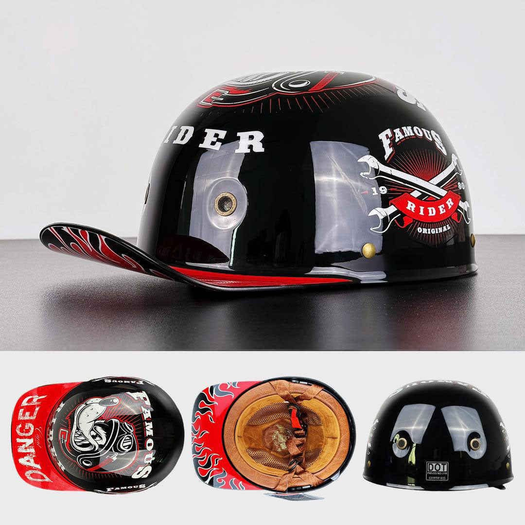 Motorcykelhjelm i Baseballkasket Look 7