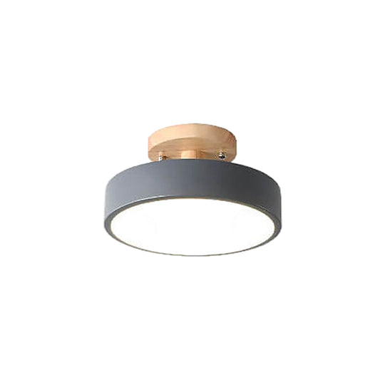 Nordic Log Rund Loftslampe Moderne 10