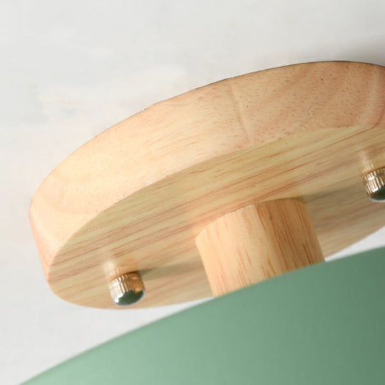Nordic Log Rund Loftslampe Moderne 5