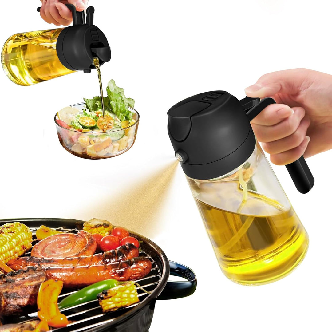 Olivenoliespray 2-i-1 til Madlavning og Grillning 0