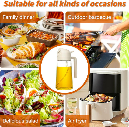 Olivenoliespray 2-i-1 til Madlavning og Grillning 4