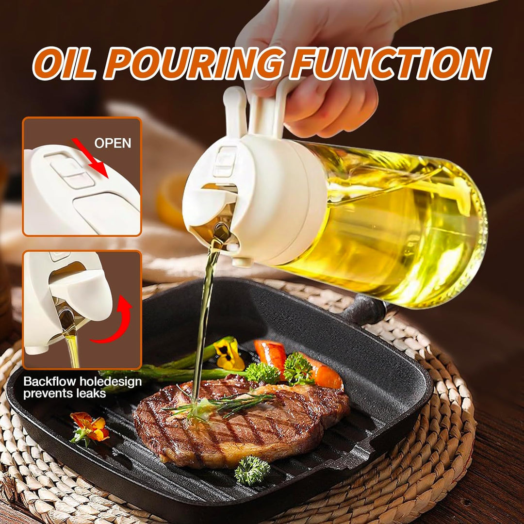 Olivenoliespray 2-i-1 til Madlavning og Grillning 6