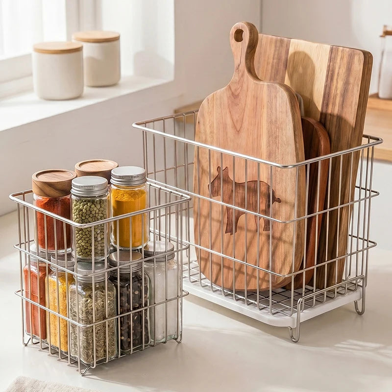 Opbevaringsboks til køkken i rustfrit stål med moderne design 2