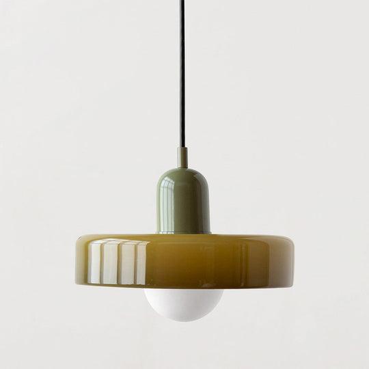 Pendellampe Bauhaus Stil Farverigt Glas Design Justerbar Højde 14
