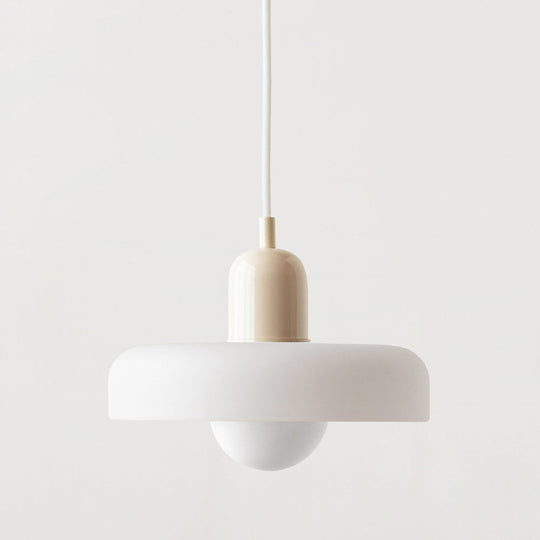Pendellampe Bauhaus Stil Farverigt Glas Design Justerbar Højde 9