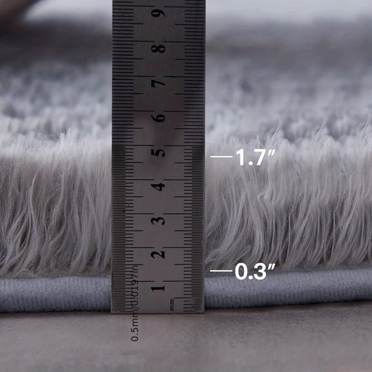 Rundt Tæppe Fluffy til Børneværelse og Stue 5