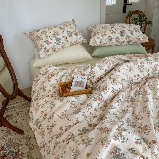 Sengesæt til kvinder med quiltet dyne i naturlig stil 1
