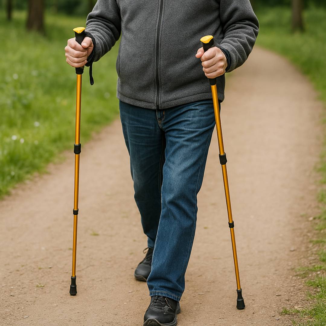 Senior Gåstave Sammenklappelige Justerbare Med Ergonomisk Håndtag 2
