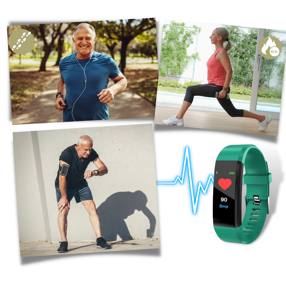 Senior Smartwatch Fitness Tracker Vandtæt 4