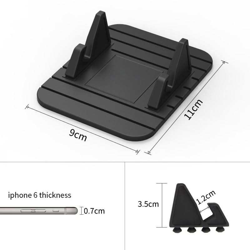 Skridsikker Mobilholder Til Bilen - Praktisk Smartphone Stander 3
