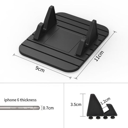 Skridsikker Mobilholder Til Bilen - Praktisk Smartphone Stander 3