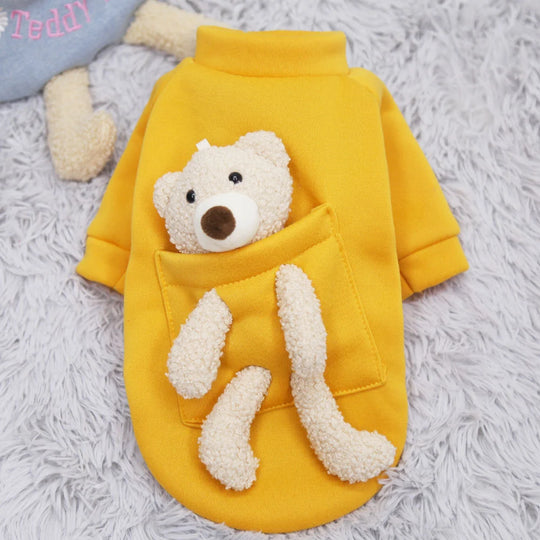 Små Hunde og Katte Fleecepullover Stribet Design 5