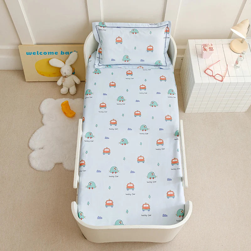 Småbørns Sengetøjssæt med Kaninprint og Åndbar Percale 7