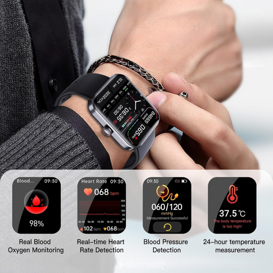 Smartwatch med Glukoseovervågning og Aktivitetssporing 3