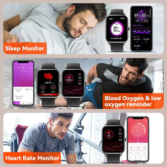 Smartwatch med Glukoseovervågning og Aktivitetssporing 7
