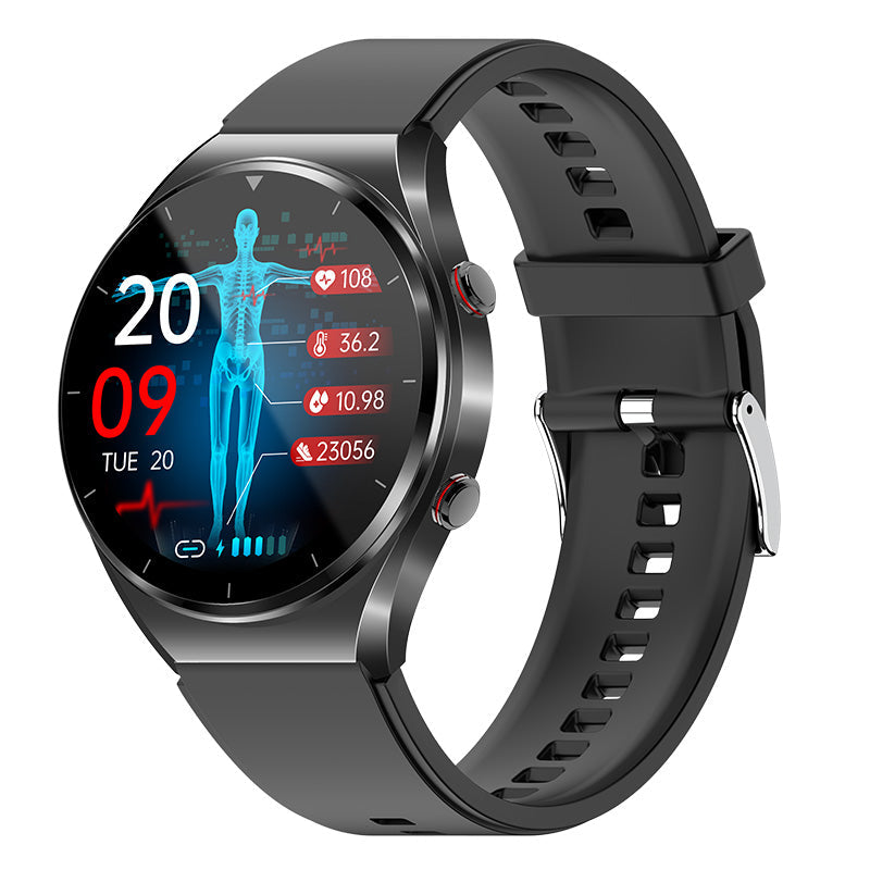 Smartwatch til sundhedsovervågning med EKG og puls 0