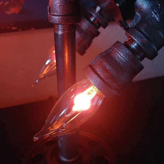 Steampunk Raket Lampe